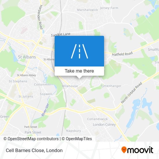 Cell Barnes Close map