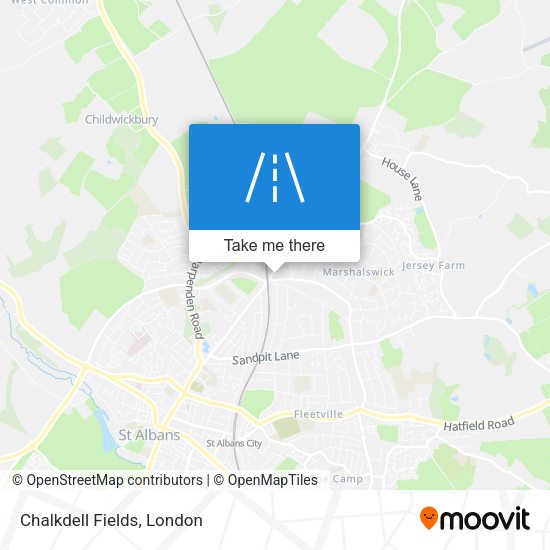 Chalkdell Fields map