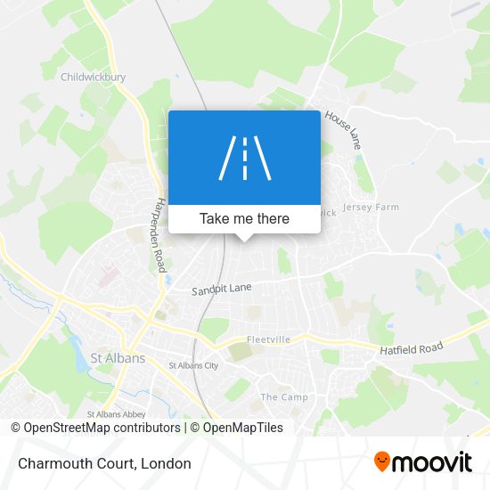 Charmouth Court map