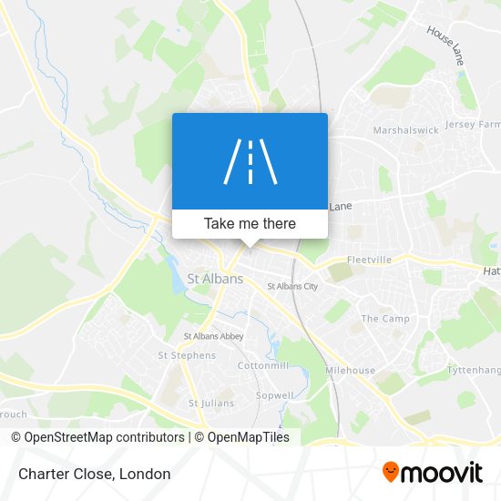 Charter Close map