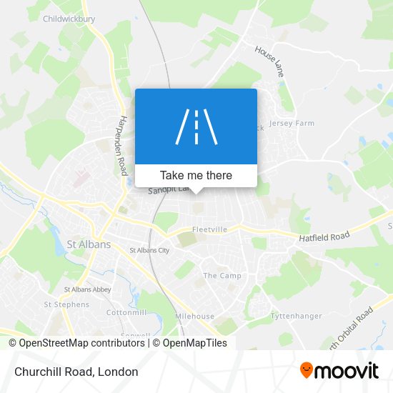 Churchill Road map