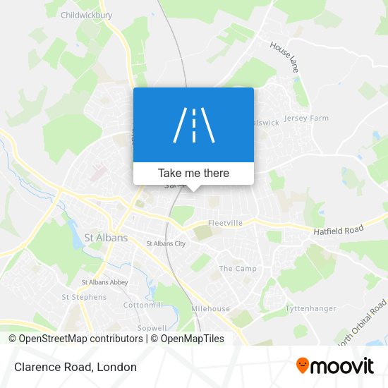 Clarence Road map