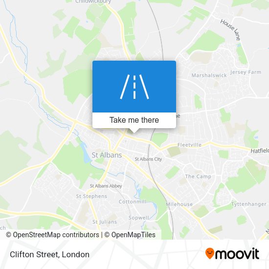 Clifton Street map