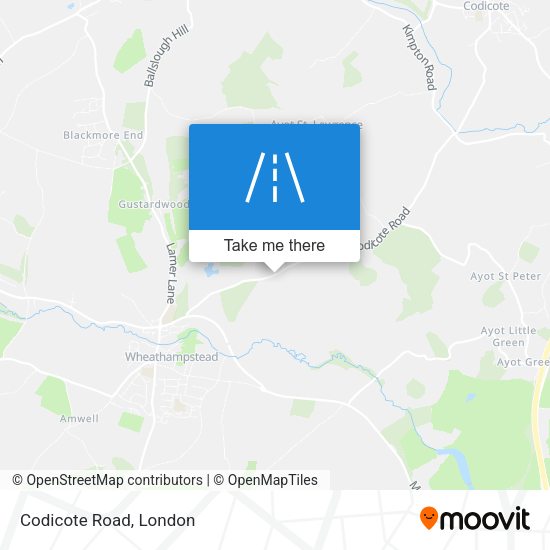 Codicote Road map