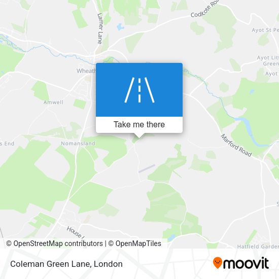 Coleman Green Lane map