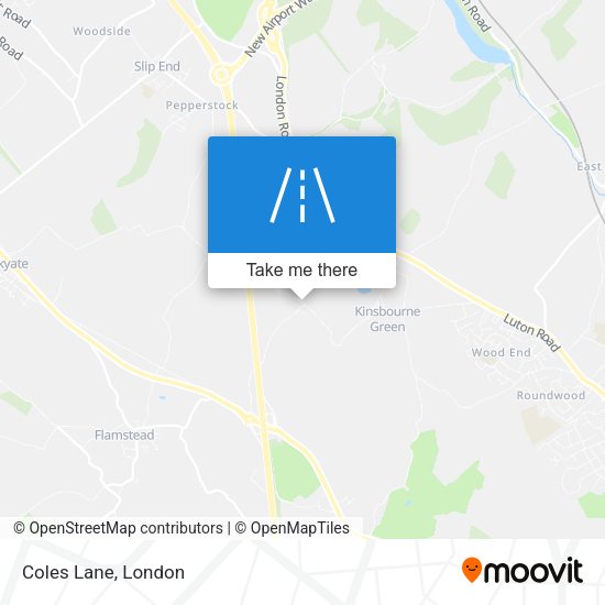 Coles Lane map