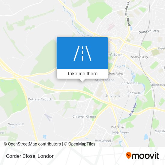 Corder Close map