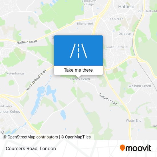 Coursers Road map