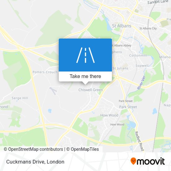 Cuckmans Drive map