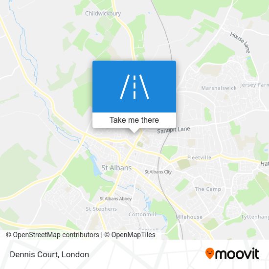 Dennis Court map