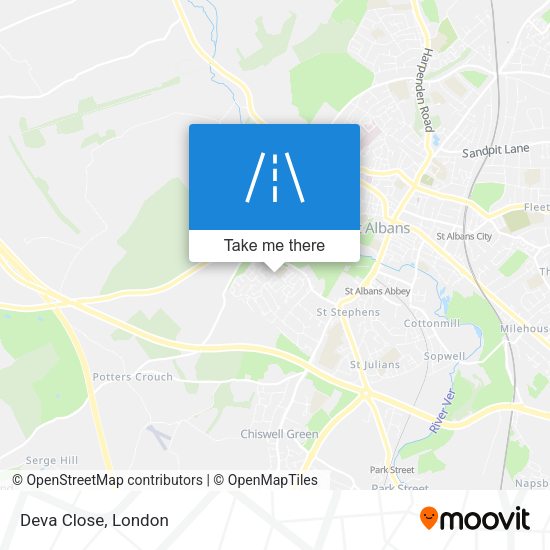 Deva Close map