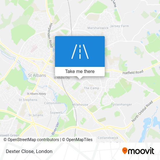 Dexter Close map