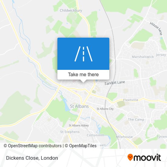 Dickens Close map