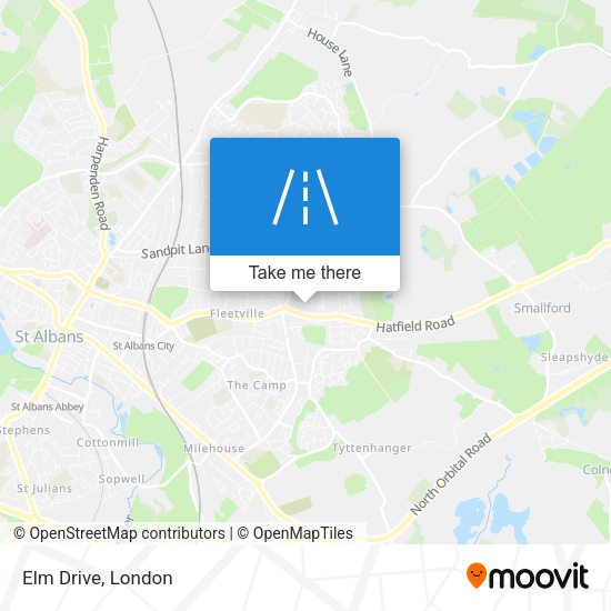 Elm Drive map