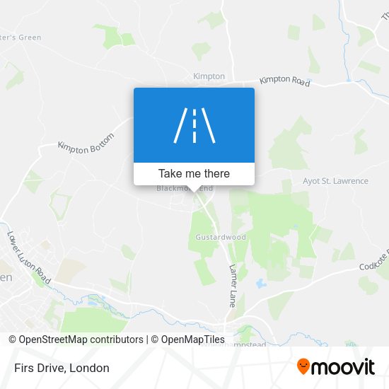 Firs Drive map