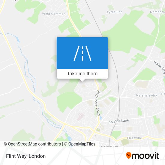 Flint Way map