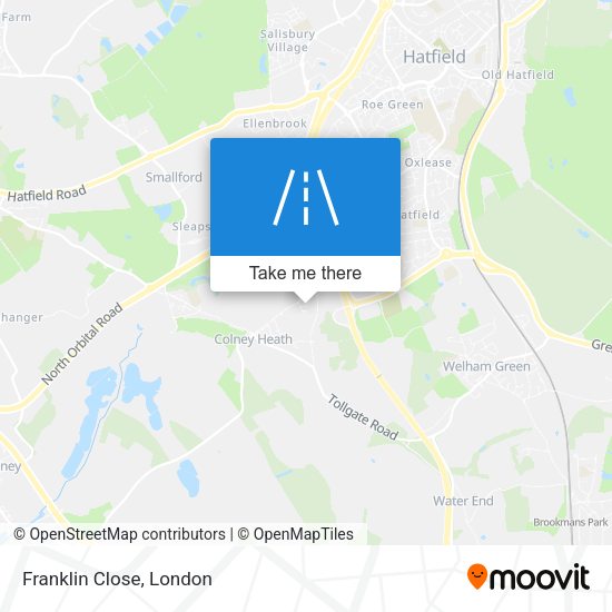 Franklin Close map