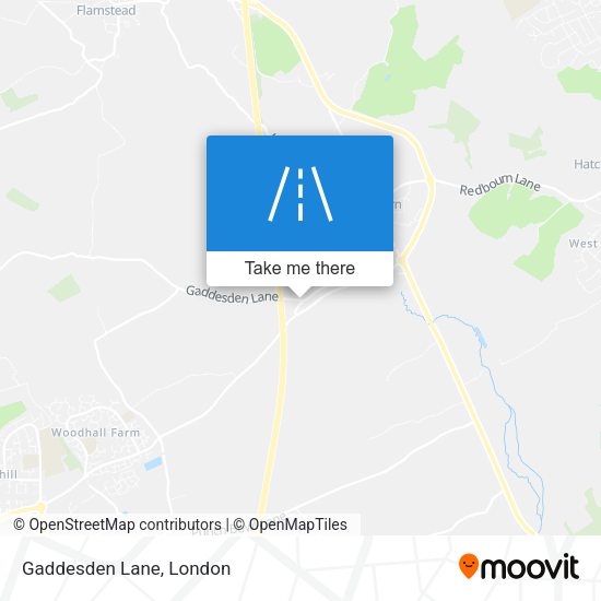Gaddesden Lane map