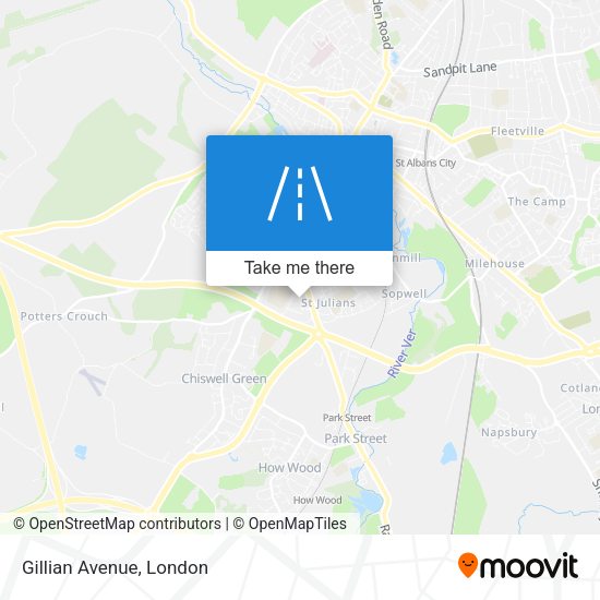 Gillian Avenue map