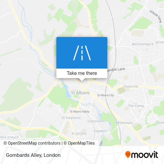 Gombards Alley map