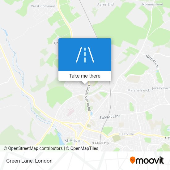 Green Lane map