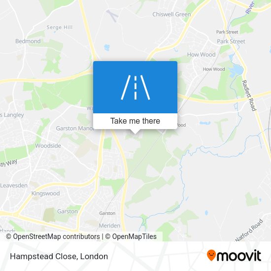 Hampstead Close map