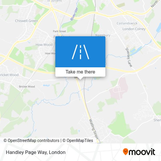 Handley Page Way map