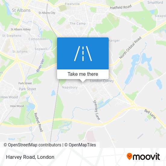 Harvey Road map