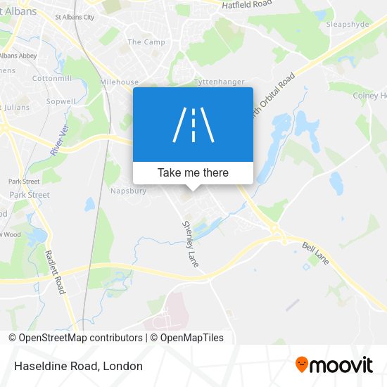 Haseldine Road map