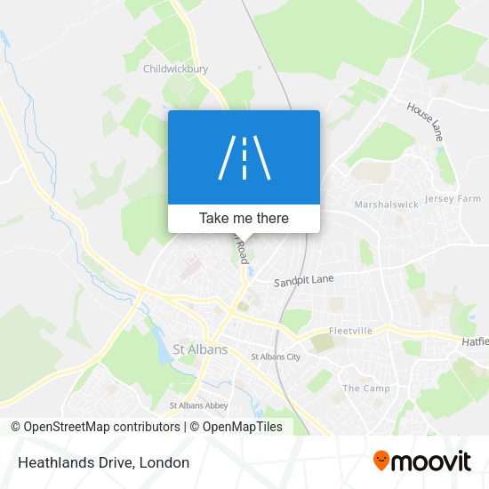 Heathlands Drive map