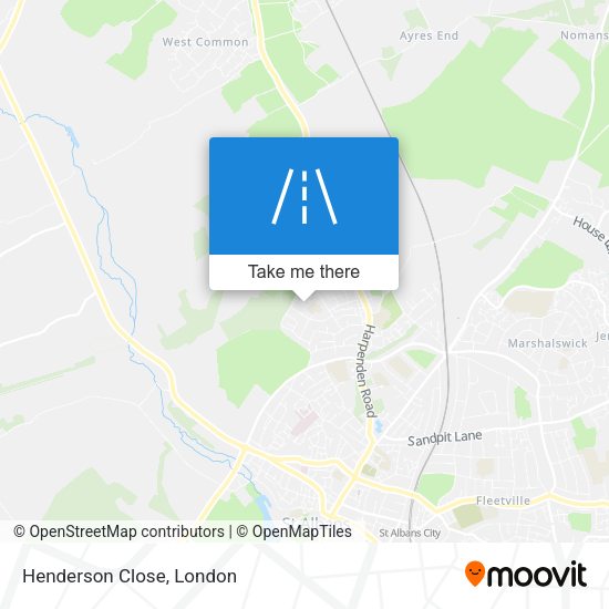 Henderson Close map