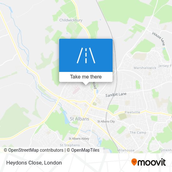 Heydons Close map