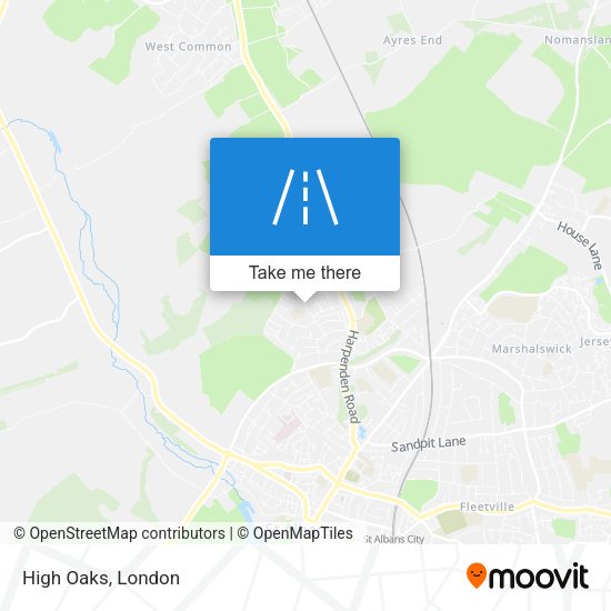 High Oaks map