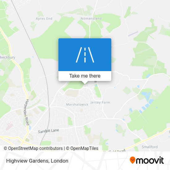 Highview Gardens map