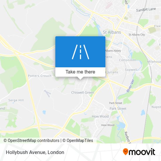 Hollybush Avenue map