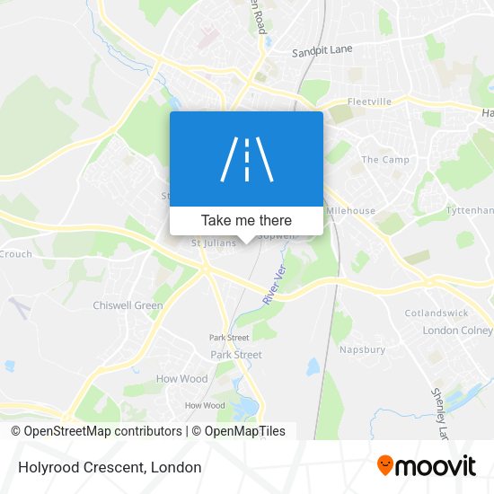Holyrood Crescent map