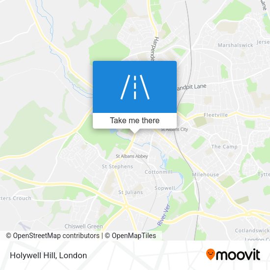 Holywell Hill map