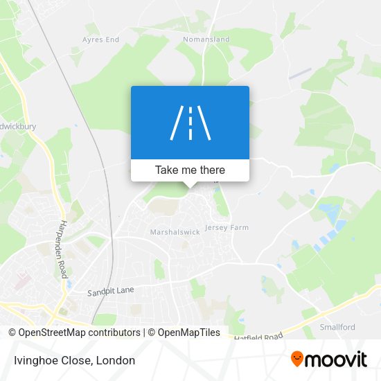 Ivinghoe Close map