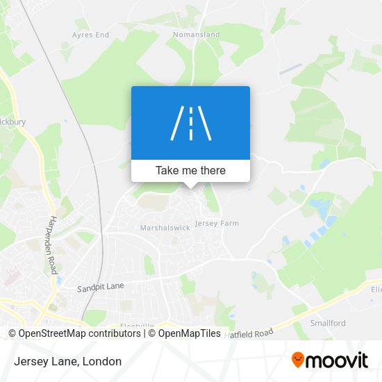 Jersey Lane map