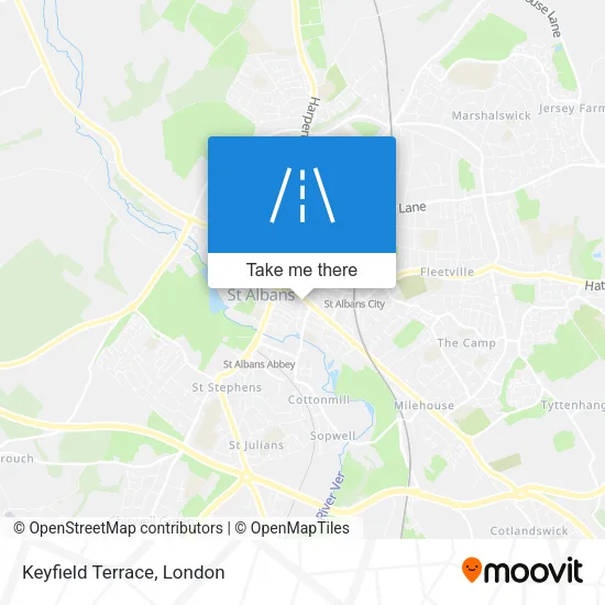 Keyfield Terrace map