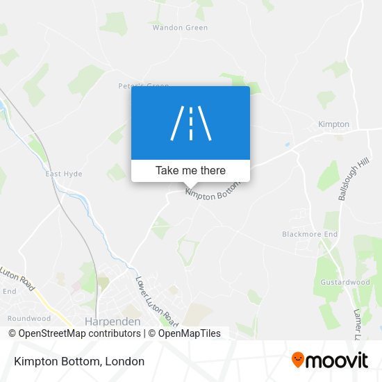 Kimpton Bottom map