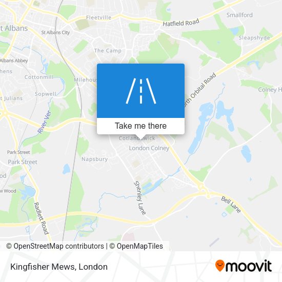 Kingfisher Mews map