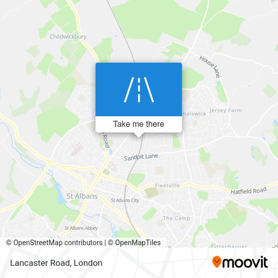 Lancaster Road map