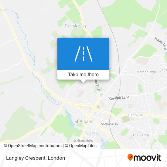 Langley Crescent map