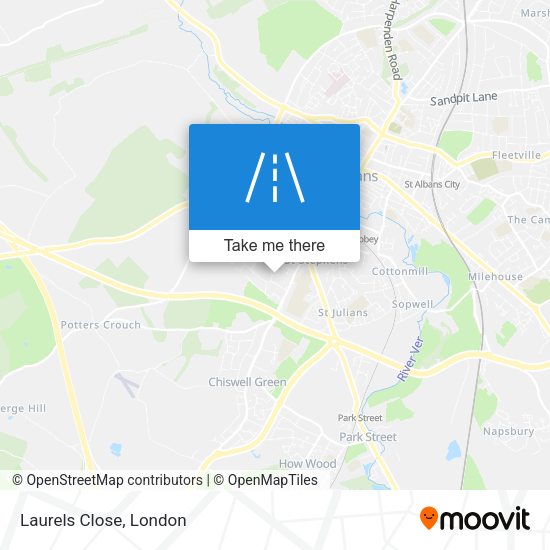 Laurels Close map
