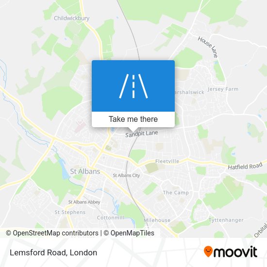 Lemsford Road map