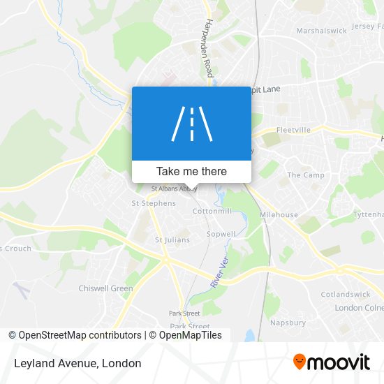 Leyland Avenue map