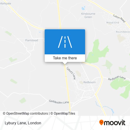 Lybury Lane map
