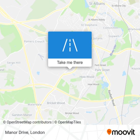 Manor Drive map