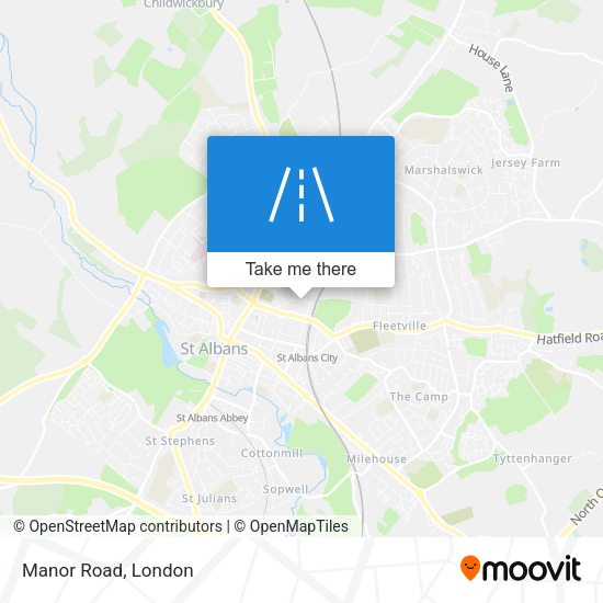 Manor Road map